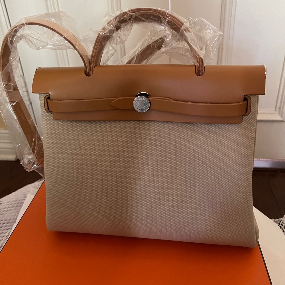 ⛔️SOLD⛔️HERBAG ZIP 31 BAG color Beton/Naturel Sable